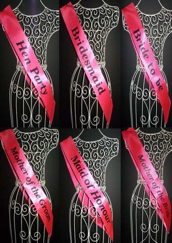 Bride sash hen party - hen,