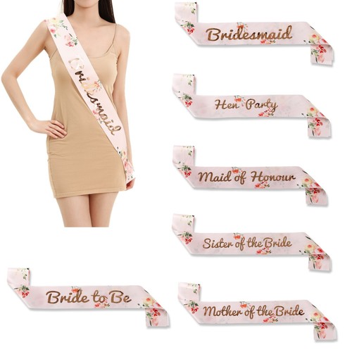 Floral hen party sashes night - floral,