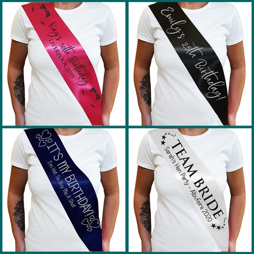 Personalised birthday sash - personalised,