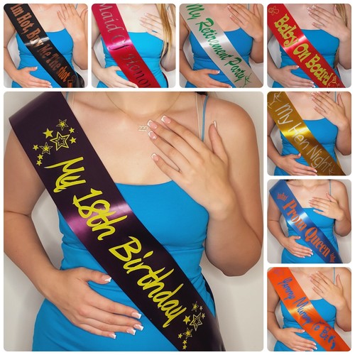 Custom birthday sash hen - custom,