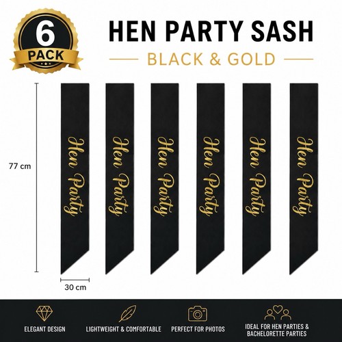 Pack hen party sashes - pack,