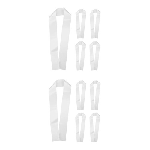 Versatile white satin blank - white,