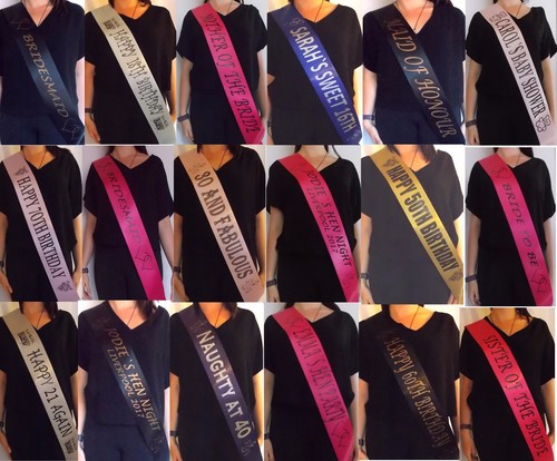 Personalised birthday sash - personalised,